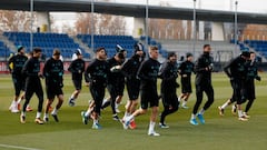 Sesión con la defensa en cuadro y Bale aún al margen