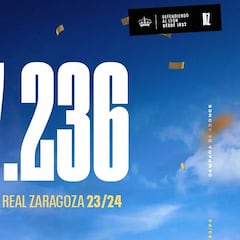 El Zaragoza apunta a su récord de abonados en Segunda