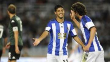 Carlos Vela, en el partido ante el Krasnodar.