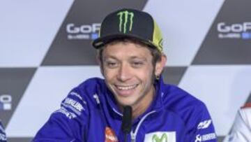 Rossi, en rueda de prensa.