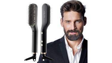 Dos cepillos para alisar la barba (y el flequillo) sin esfuerzo y rápido