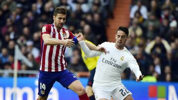 Gabi covering ground during Saturday's derby