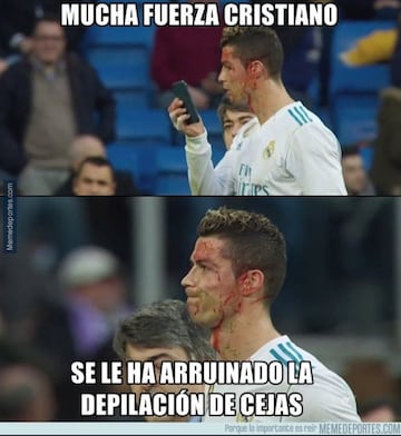 Cristiano protagonista de los memes del Madrid-Deportivo