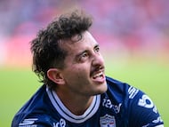 Alan Mozo of Pachuca during the 4th round match between Queretaro and Pachuca as part of the Liga BBVA MX, Torneo Clausura 2026 at La Corregidora Stadium, on February, 2026 in Santiago de Queretaro, Mexico.