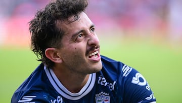 Alan Mozo of Pachuca during the 4th round match between Queretaro and Pachuca as part of the Liga BBVA MX, Torneo Clausura 2026 at La Corregidora Stadium, on February, 2026 in Santiago de Queretaro, Mexico.