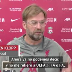 Klopp, molesto ante el parón por selecciones: "Los clubes estamos solos en esto"