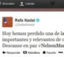 Nadal se equivocó en Twitter sobre el estado de Mandela