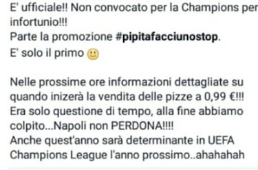 Oferta napolitana: pizzas a 0,99€ mientras Higuaín esté lesionado
