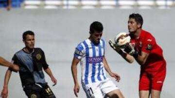 Jon Ander Serantes, durante un partido con el Leganés