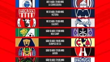 Liga MX: Fechas y horarios de la jornada 8, Apertura 2022