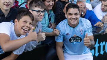 Gabriel 'Toro' Fernández, en su presentación como jugador del Celta de Vigo.