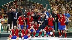 10/09/22 EUROPEO SUB19 FUTBOL SALA PARTIDO FINAL
SELECCION ESPAÑOLA ESPAÑA - PORTUGAL
 ALEGRIA CELEBRACION CAMPEONES