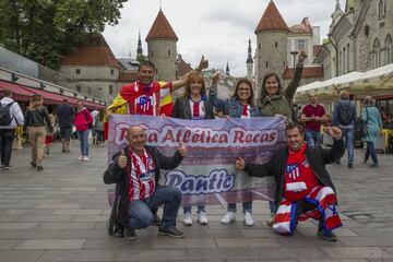 Ambiente previo en Tallín antes de la final de la Supercopa