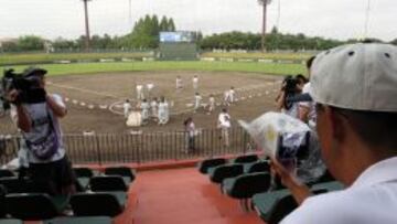 MEDIDORES. Medidor de radiactividad durante un partido.