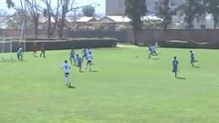 Le dicen ‘Mbappeña’, imita a Paredes y le marca un golazo a la U: festejo con mensaje a los azules