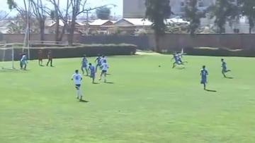 Le dicen ‘Mbappeña’, imita a Paredes y le marca un golazo a la U: festejo con mensaje a los azules