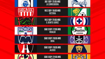 Liga MX: Fechas y horarios de la jornada 12, Apertura 2022