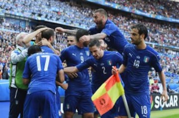 Euro 2016: Italy 2 - Spain 0. The best images from the match