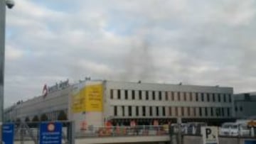 Im&aacute;genes del aeropuerto de Bruselas despu&eacute;s las explosiones que se han registrado esta ma&ntilde;ana.