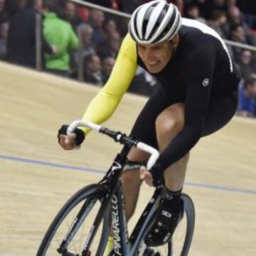 Miguel Indurain, ayer en Grenchen.