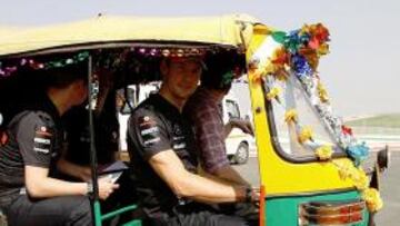 Button: "El circuito de India tiene buena pinta"