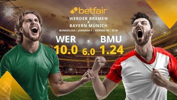 SV Werder Bremen vs. FC Bayern Múnich: horario, TV, estadísticas, clasificación y pronósticos Bundesliga