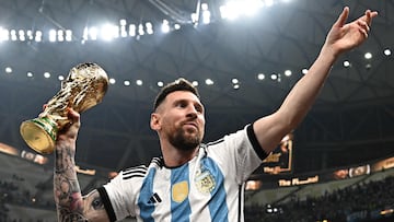 Lionel Messi with Argentina