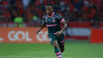 Soccer Football - Brasileiro Championship - Internacional v Fluminense - Estadio Beira-Rio, Porto Alegre, Brazil - November 8, 2023 Fluminense's Jhon Arias in action REUTERS/Diego Vara