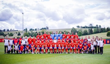 Fotografía oficial de la selección española de fútbol para la Eurocopa 2024 celebrada en en Alemania desde el 14 de junio al 14 de julio de 2024.