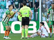 Llorente, durante el duelo.