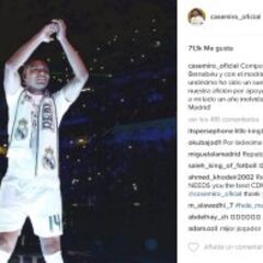 La celebración de los jugadores del Real Madrid en las redes sociales