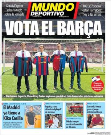 Portadas de la prensa deportiva