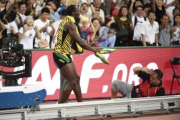 El jamaicano consigue un nuevo oro en los Mundiales de Atletismo de Pekín 2015.