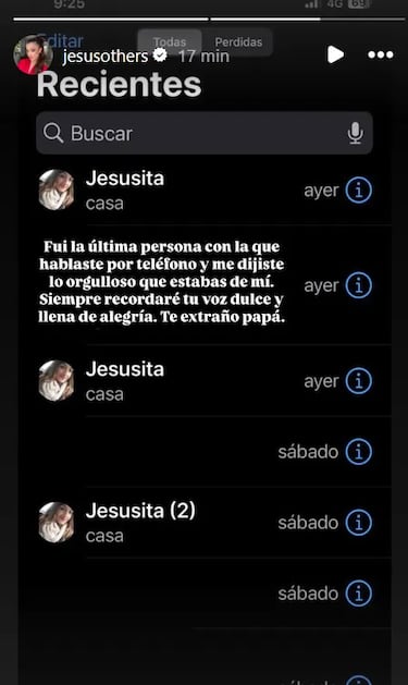 “Fuiste la última persona con la que hablaste por teléfono; siempre recordaré tu voz llena de alegría” 