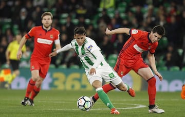 La Real Sociedad de Héctor Moreno, sin goles ante el Betis de Guardado