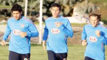 <b>Forlán y Diego Costa</b>.