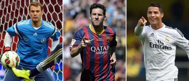 Anunciados los 23 jugadores candidatos al Balón de Oro