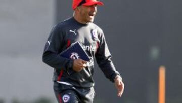 Sampaoli, dirigiendo una sesión de entrenamiento de cara al Mundial.
