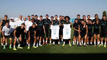 La plantilla del Madrid manda fuerzas a Llull.