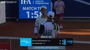 Nishikori, eliminado de Kitzbuhel ante Kecmanovic.