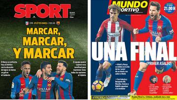 La prensa de Barcelona habla de día de “valientes” en el Calderón