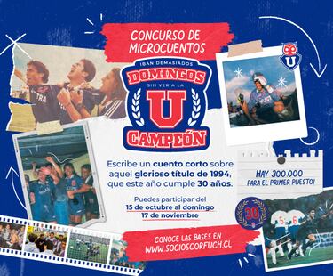 Hinchas de la U conmemoran uno de los títulos más recordados: hay un  concurso incluido