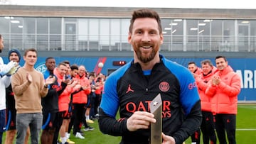 Messi returned to Paris Saint-Germain training on Wednesday for the first time since he lifted the World Cup with Argentina.