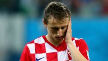 Modric, durante el partido.