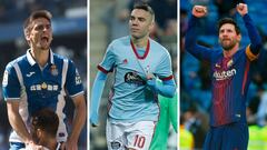 Gerard Moreno, Iago Aspas y Leo Messi son tres de las mejores zurdas de LaLiga Santander.