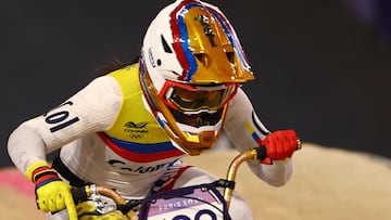 Mariana a disputar "Last chance" para avanzar a semifinales del BMX.