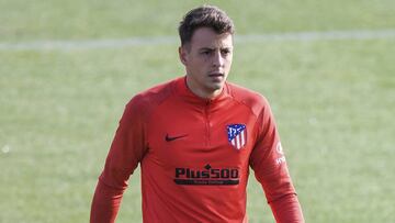 Arias, en el entrenamiento del Atl&eacute;tico