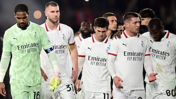 Pulisic participó poco más de media hora ante el Bolonia, pero no pudo impedir la caída del Milan.