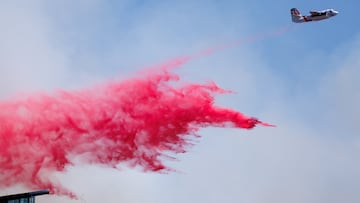 Evacuation warnings and orders have been put in place in Riverside County, California, after fires hit the area on Sunday.