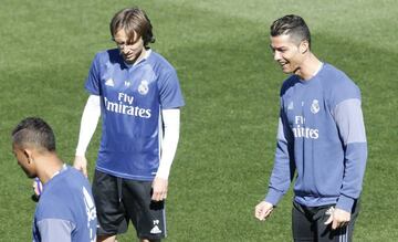 Luka Modric and Cristiano Ronaldo.